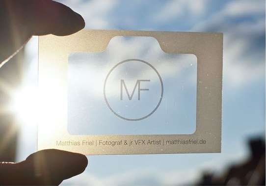 Şeffaf kartvizit tasarımı