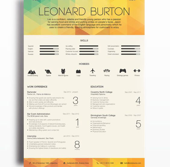 ilginç cv tasarımları