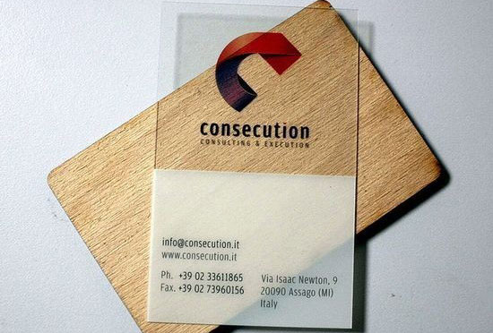 Şeffaf kartvizit örnekleri