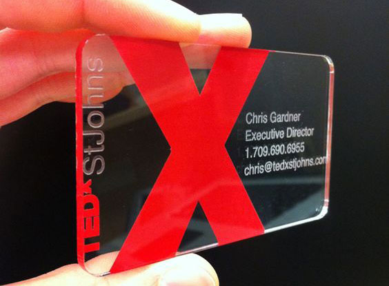 Şeffaf kartvizit örnekleri