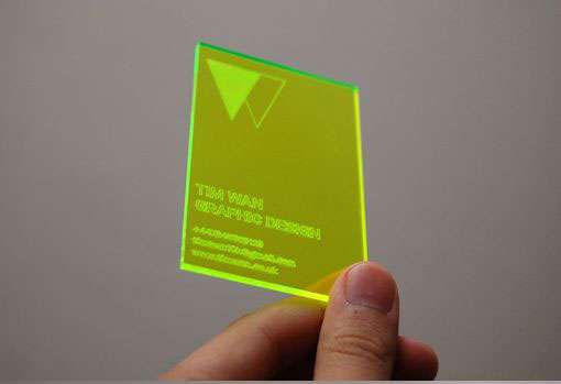 Şeffaf Kartvizit Örnekleri