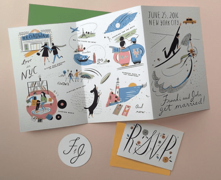 illüstrasyon düğün davetiyesi, matbuu blog