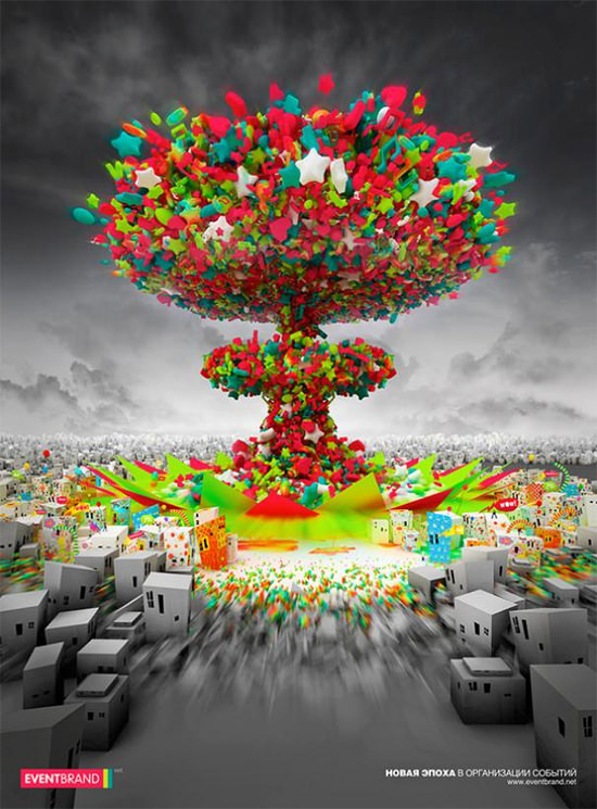 afiş çalışmaları, renkli afiş