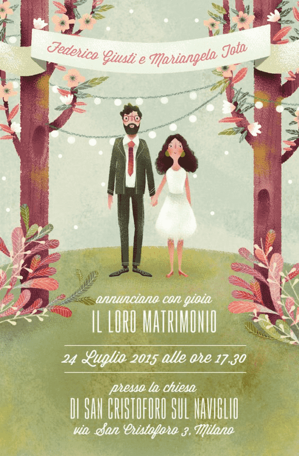 illüstrasyon düğün davetiyesi, matbuu blog