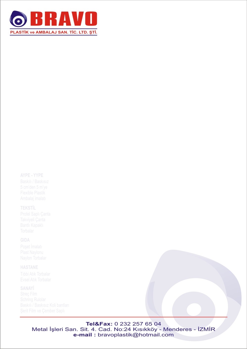 antetli kağıt örneği, logolu antetli kağıt