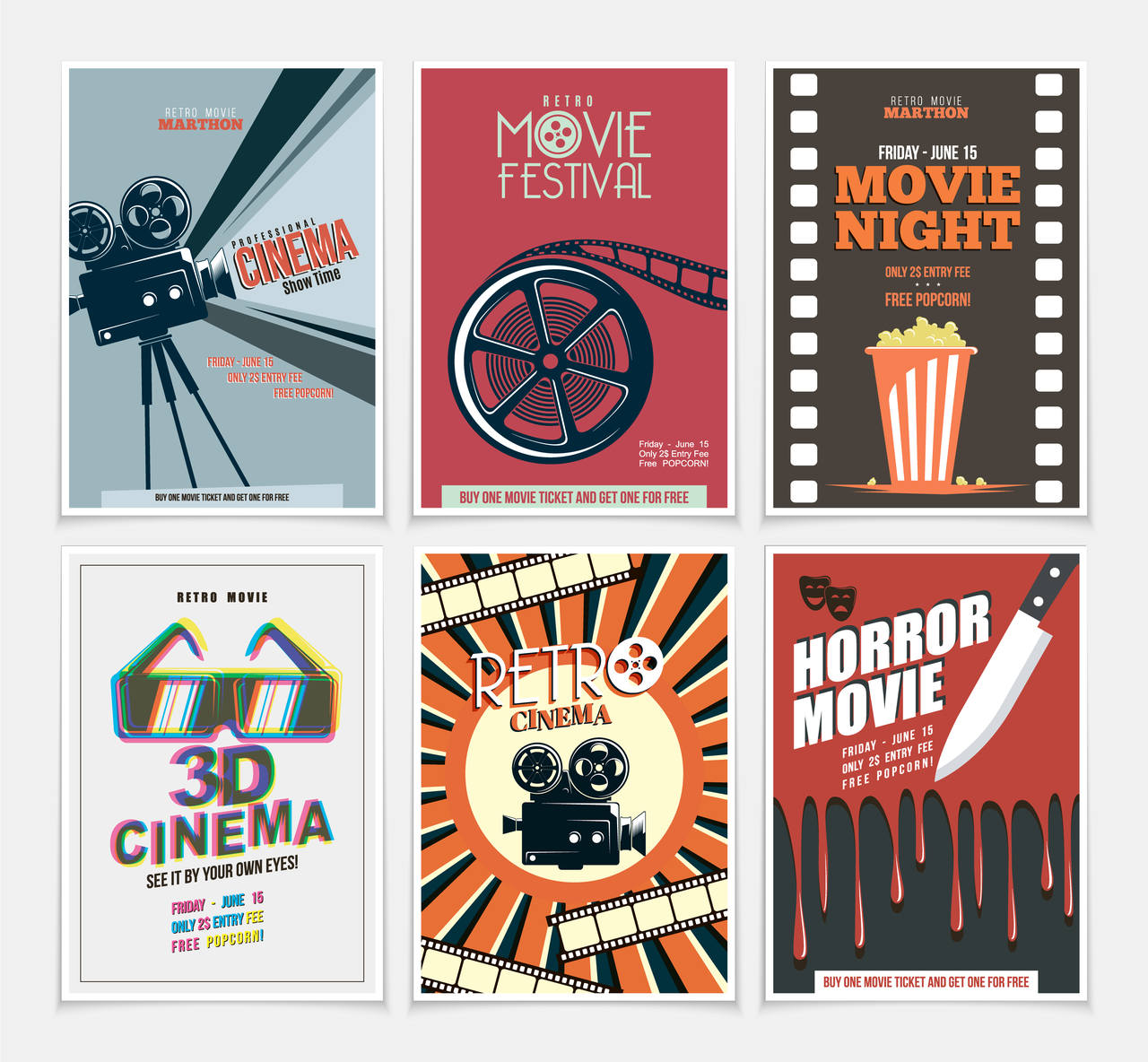 sinema filmleri için hazırlanmış poster örnekleri