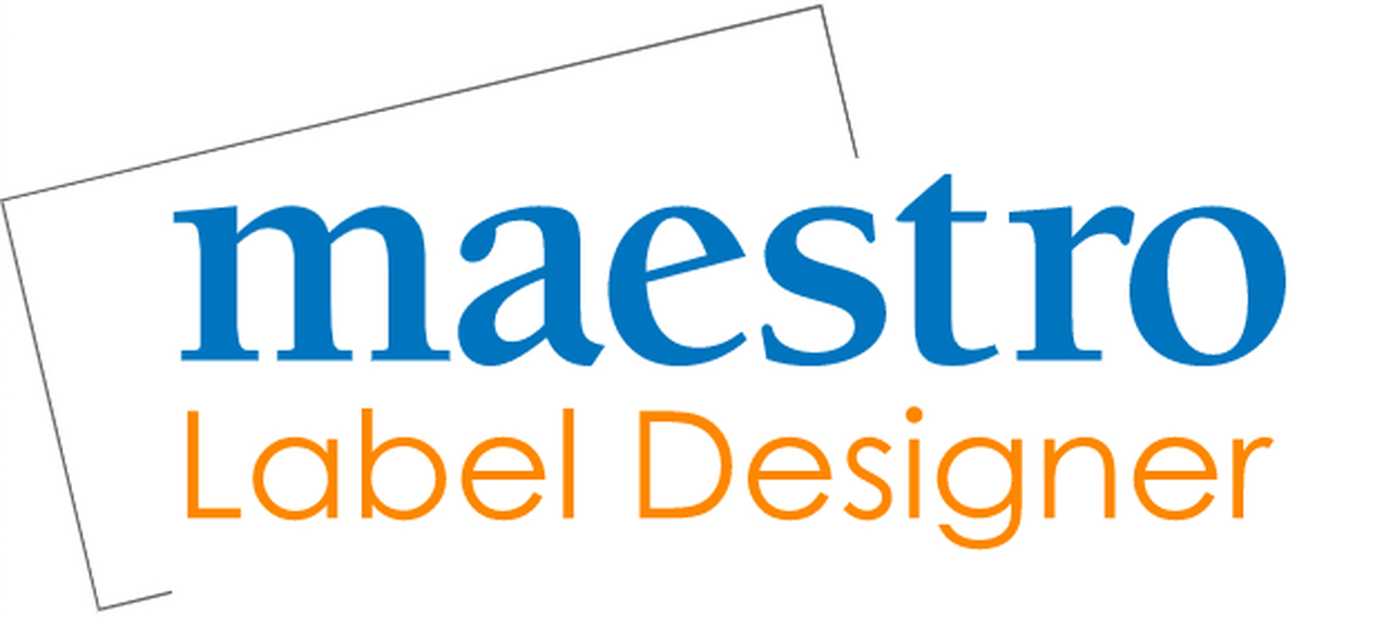 etiket tasarım programı maestro label design logosu