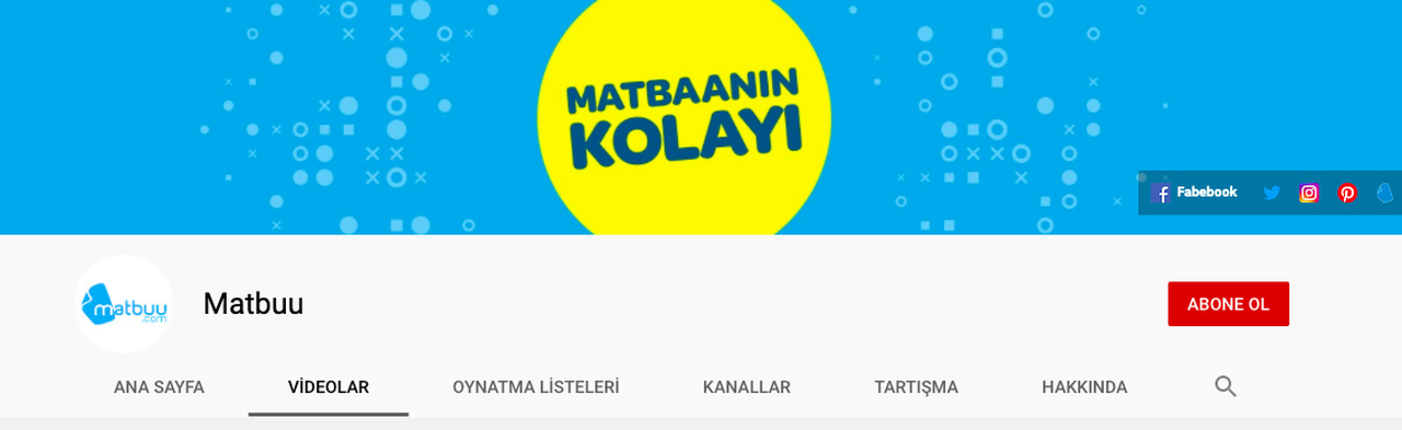 Matbuu Youtube hesabı