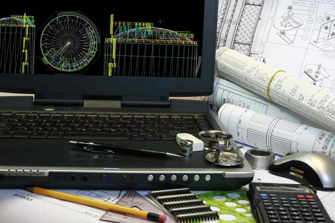 bilgisayarda autocad çizimi