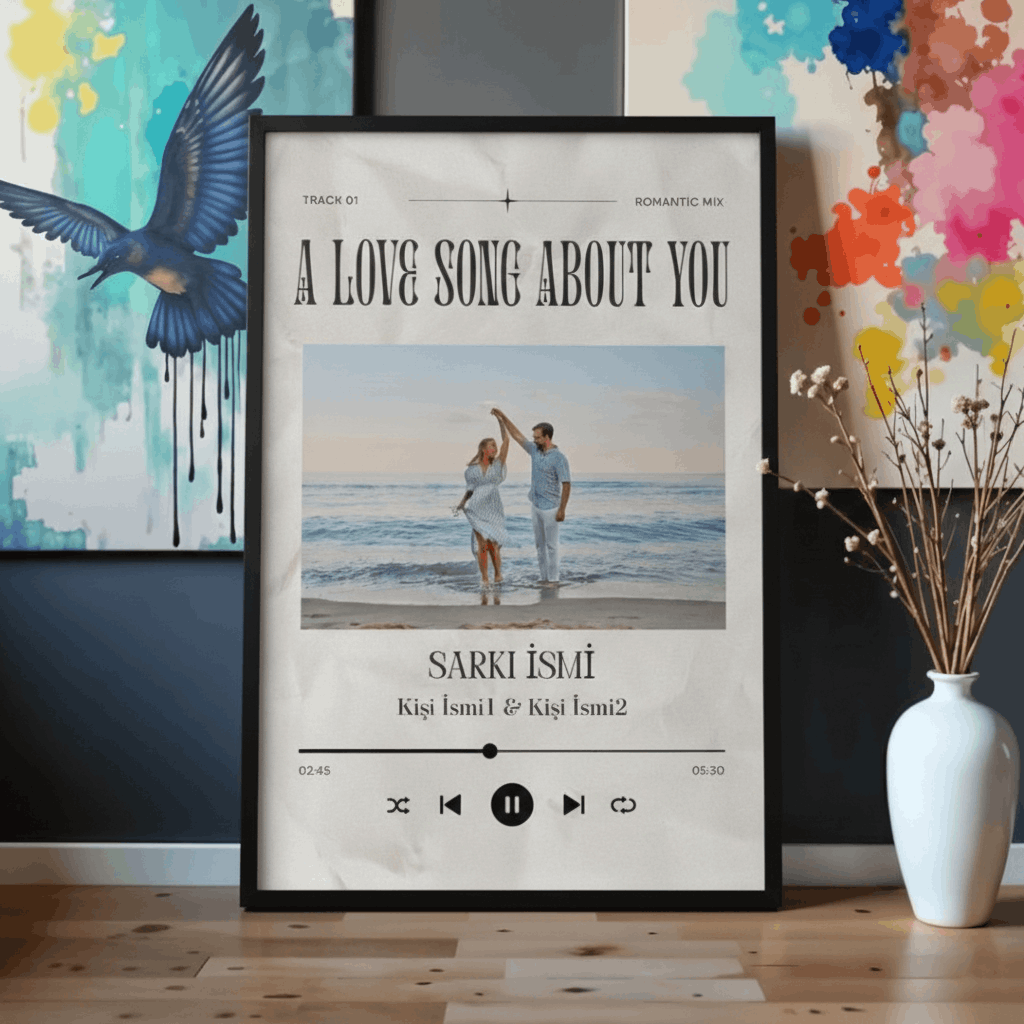 Kişiye Özel Albüm Kapağı Tasarımlı Tablo