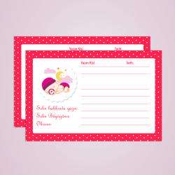 Baby Shower Anı Kartı