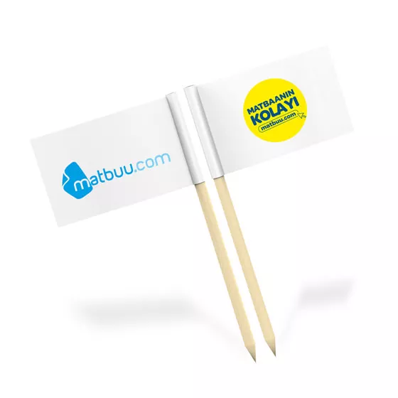 Baskılı Kürdan Bayrak