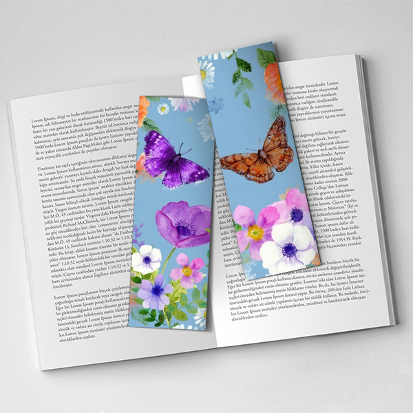 Kelebekler Kitap Ayracı