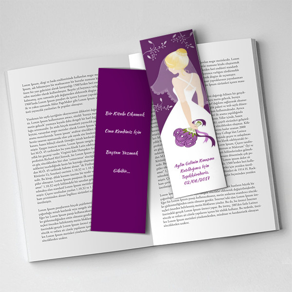 Kına Hediyesi Kitap Ayracı