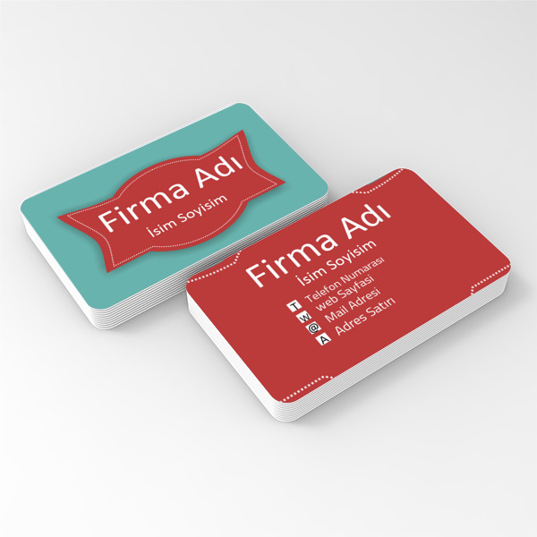 kırmızı etiket kartvizit