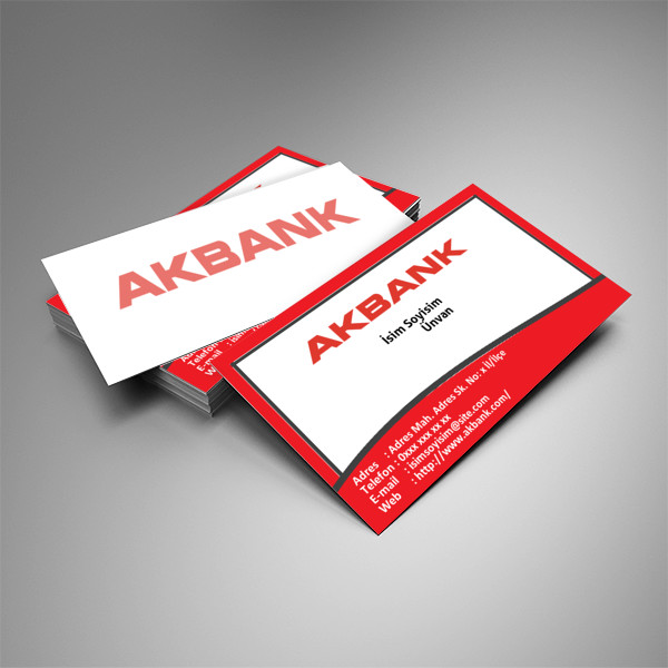 Kurumsal Kartvizit (Akbank Temalı)