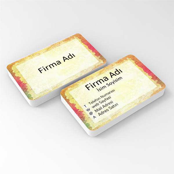 renkli  desen kartvizit