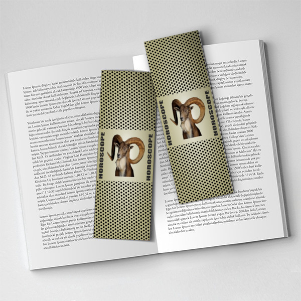 Burçlar Oğlak - Kitap Ayracı