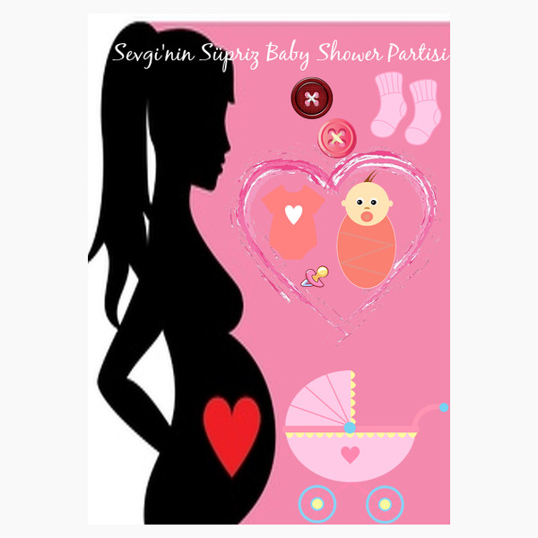 baby shower davetiye