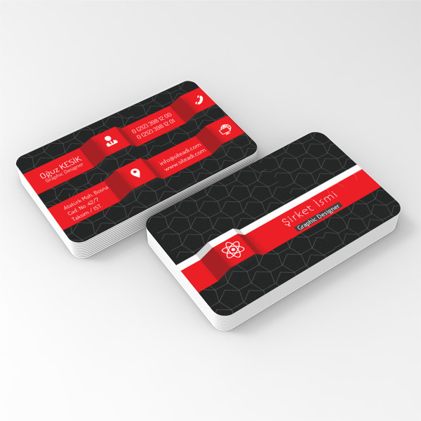 Örümcek Ağlı Kartvizit Oval