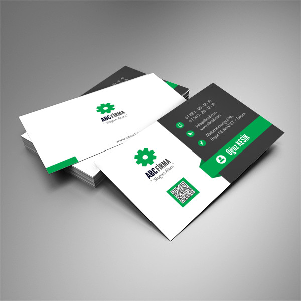 Yeşil Kurumsal Kartvizit 003