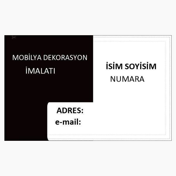 Nokta Desenli Kartvizit