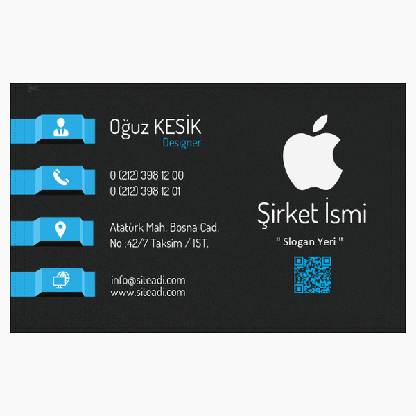 Sade Kurumsal Kartvizit