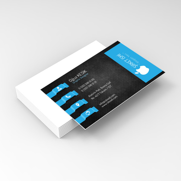 Siyah Mavi Kurumsal Sade