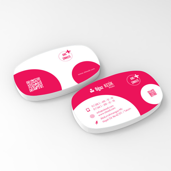 Oval Desen Kartvizit 04