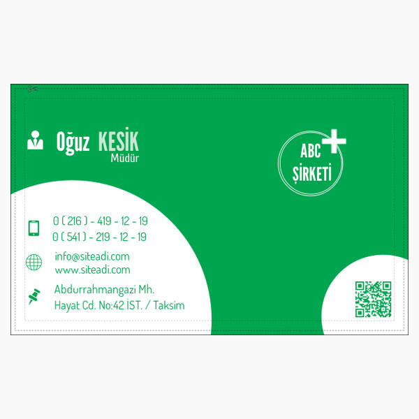 Oval Desen Kartvizit 02