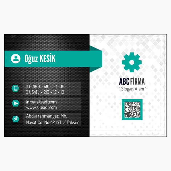Kurumsal Kimlik Kartvizit Örnekleri 01