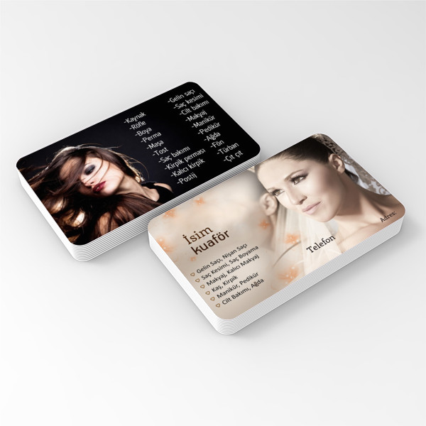 Kuaför ve Güzellik Salonu Kartvizitleri