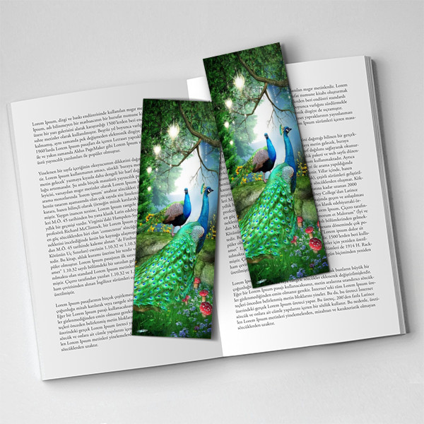 Tavus Kuşu Kitap Ayracı