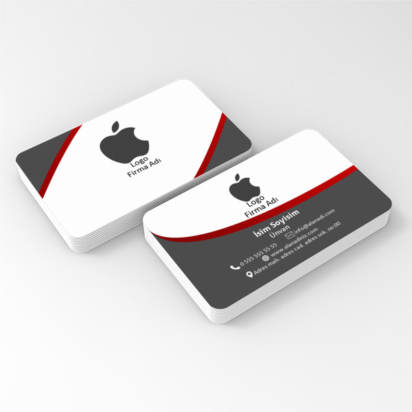 Şık oval kartvizit