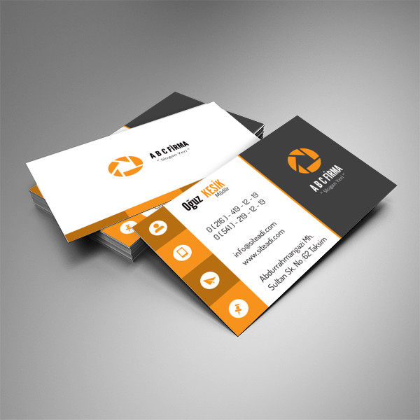 Firma Kartvizit Turuncu