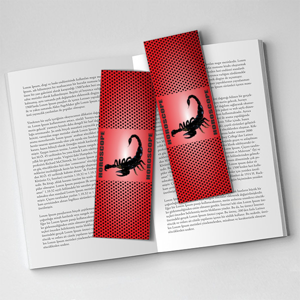 Burçlar Akrep - Kitap Ayracı