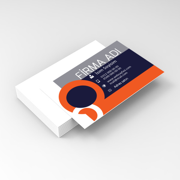 lacivert turuncu kartvizit