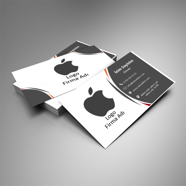 Square Silver Tual Kartvizit