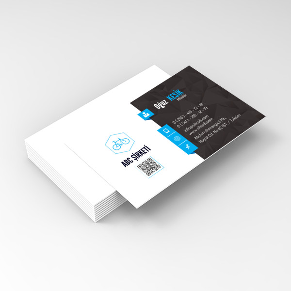 Kurumsal Kartvizit Mavi 3122