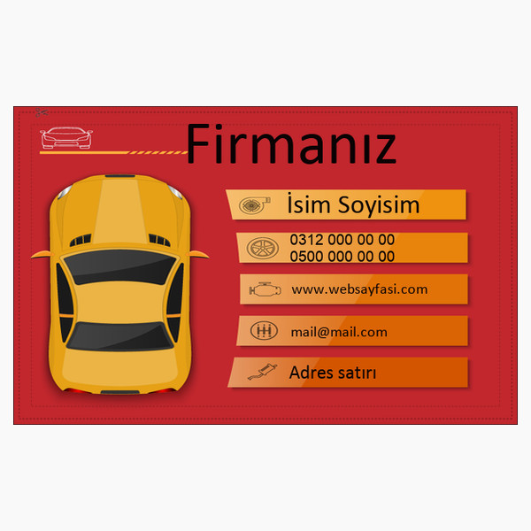 oto servis kartvizit