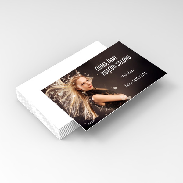 Kuaför ve Güzellik Salonu Kartvizitleri