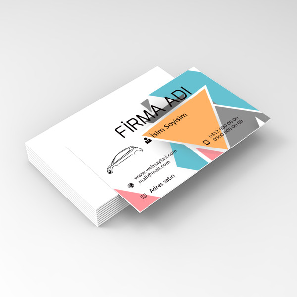 turuncu üçgen kartvizit