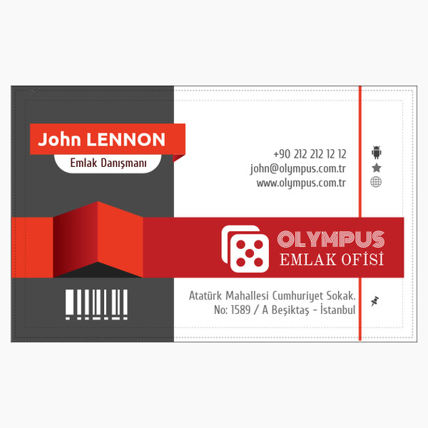 Nokta Desenli Kartvizit