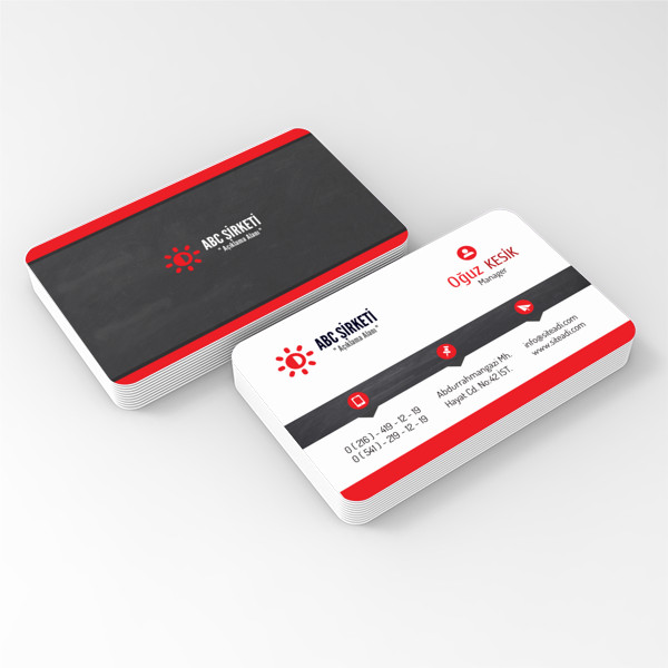 Kurumsal Firma Kartviziti Kırmızı