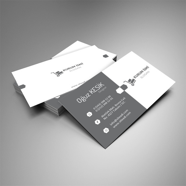 Kurumsal Kartvizit siyah beyaz 03
