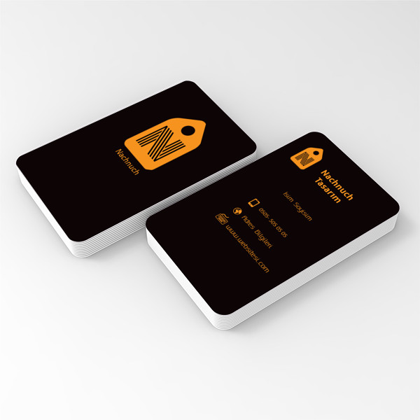 Siyah Turuncu Kartvizit