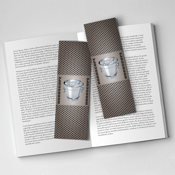 Burçlar Kova - Kitap Ayracı