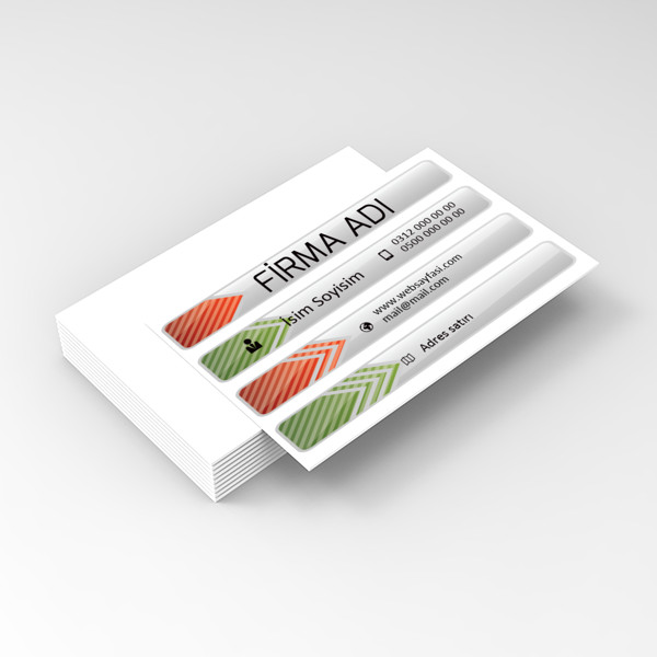 renkli çizgiler kartvizit