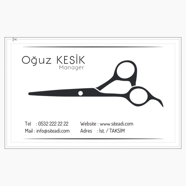 Kuaför Berber Kartvizit