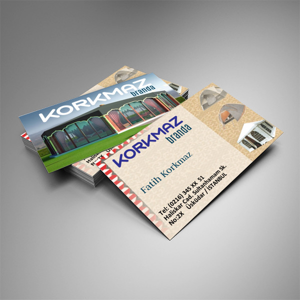 çadır branda kartvizit tasarımı